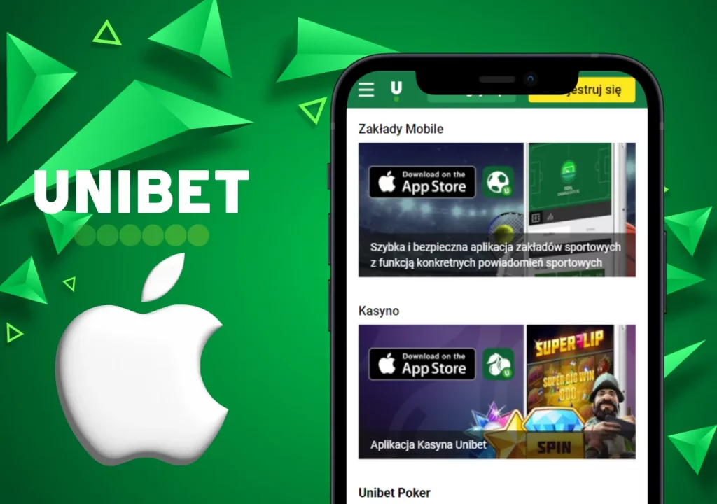 Pobierz aplikację bukmacherską Unibet na iOS